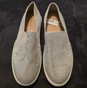 Torrid Silver Slip-On Sneakers